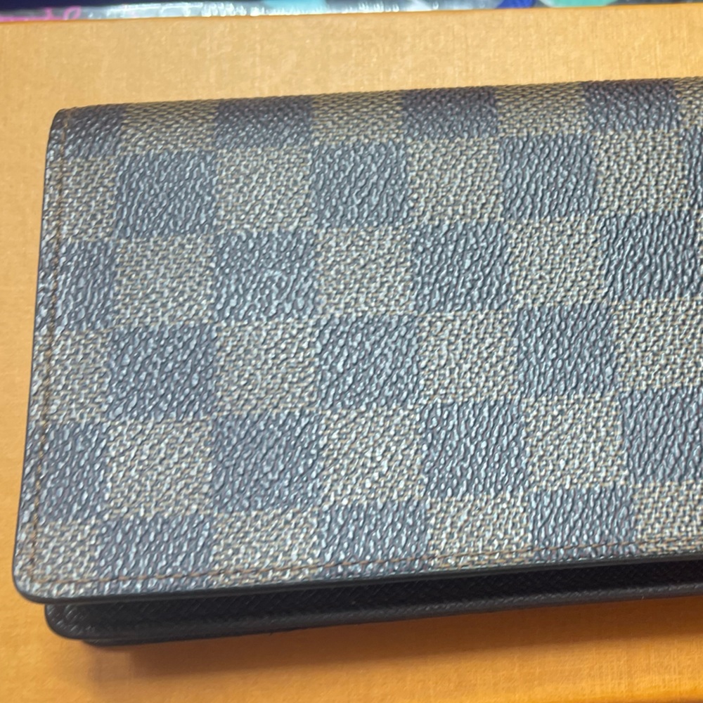 Louis Vuitton DAMIER ebene long wallet checkbook ct1020